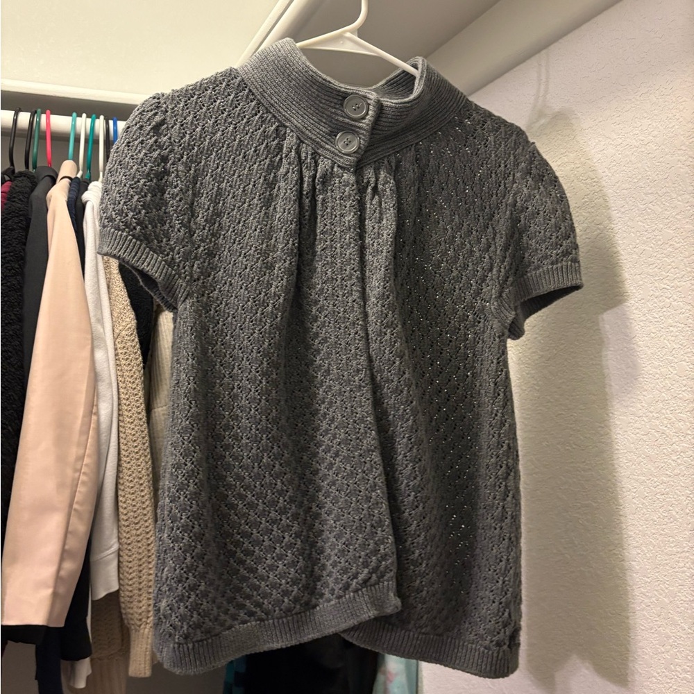 Jones Wear Short-Sleeve Knit Cardigan – Size Small